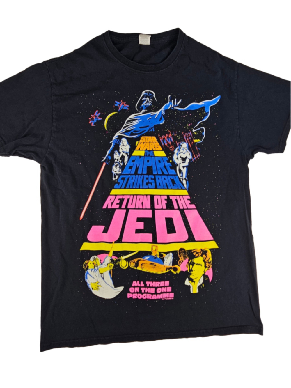 Star Wars Original Trilogy T Shirt Mens M Darth Vader Return Jedi Graphic Tee